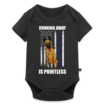 Fuguer est inutile Drapeau des États-Unis Design - Body à manches courtes Premium Bébé - noir - Devant