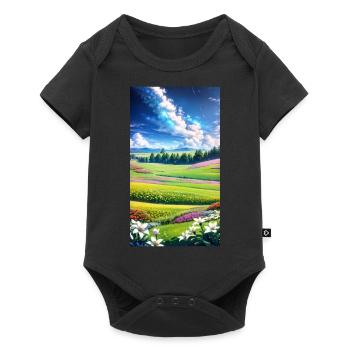 landscape, botanical, flora, climate, change - Baby Premium Kurzarmbody - Schwarz - Vorne