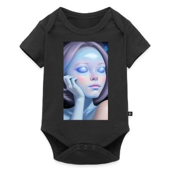 Space Sisters Numéro 1 - Body à manches courtes Premium Bébé - noir - Devant