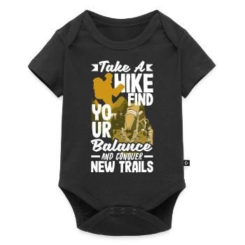 Take a hike, find your balance, and conquer new - Baby Premium Kurzarmbody - Schwarz - Vorne