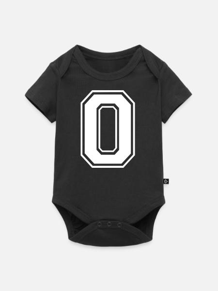 0 - Baby Premium Kurzarmbody - Schwarz
