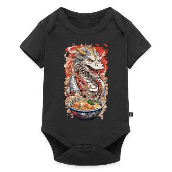 Anime Dragon & Ramen Noodle Soups Magic - Baby Premium short-sleeve bodysuit - black - Front