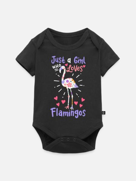 Flamingo Vogel Flamingo Liebhaber - Baby Premium Kurzarmbody - Schwarz