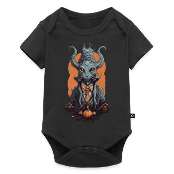 Halloween Magicien Monstre Créature Magique - Body à manches courtes Premium Bébé - noir - Devant
