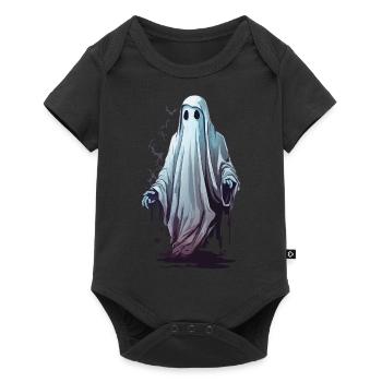 Halloween October Ghosts Party Spooky Design - Baby Premium short-sleeve bodysuit - black - Front