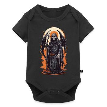 Ailé Grim Reaper Halloween horreur gothique - Body à manches courtes Premium Bébé - noir - Devant
