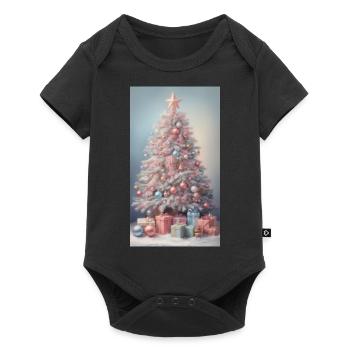 Christmas tree - Baby Premium short-sleeve bodysuit - black - Front