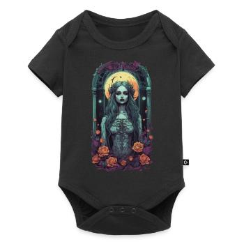 Occult Vintage Goth Girl Dark Aesthetic - Baby Premium short-sleeve bodysuit - black - Front