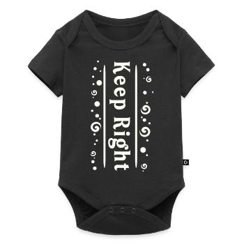 Stay right - Baby Premium short-sleeve bodysuit - black - Front