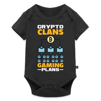 Cryptocurrency Rewards Gaming Blockchain Gamer - Baby Premium short-sleeve bodysuit - black - Front