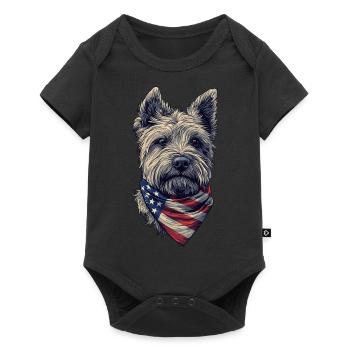 West Highland White - Baby Premium Kurzarmbody - Schwarz - Vorne