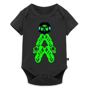 Yahoo (Englisch) - Baby Premium Kurzarmbody - Schwarz - Vorne