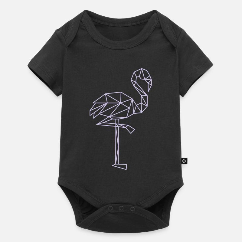 flamingo - Baby Premium Kurzarmbody - Schwarz