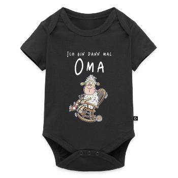 Je suis alors grand-mère je petit-fils je petit-fils - Body à manches courtes Premium Bébé - noir - Devant