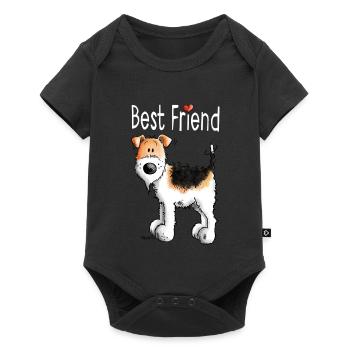 Best Friend Foxterrier - Best Friends - Geschenk - Baby Premium Kurzarmbody - Schwarz - Vorne