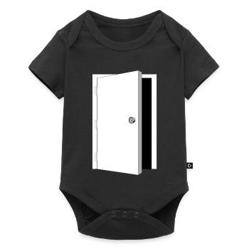 door - Safe door black-white - Baby Premium short-sleeve bodysuit - black - Front