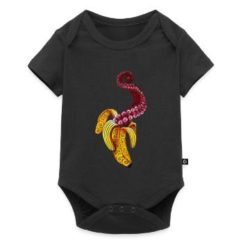 Wirbelnde Mutant-Banane - Baby Premium Kurzarmbody - Schwarz - Vorne