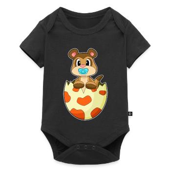 Sucette suricate - Body à manches courtes Premium Bébé - noir - Devant