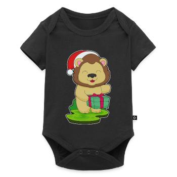 Forfait Noël Lion - Body à manches courtes Premium Bébé - noir - Devant