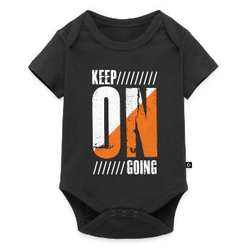 Mach weiter - Baby Premium Kurzarmbody - Schwarz - Vorne