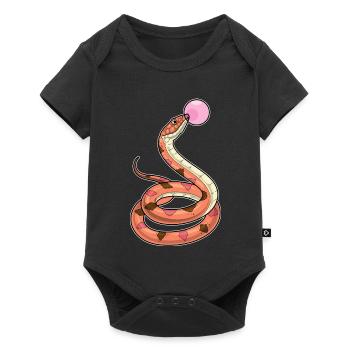 Snake Chewing Gum - Baby Premium short-sleeve bodysuit - black - Front