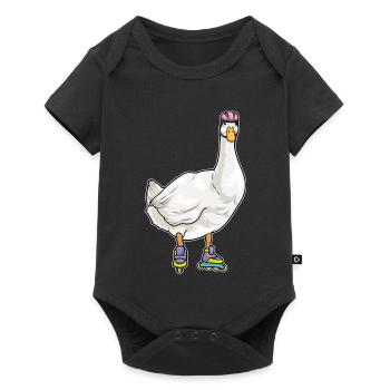 Duck Inline skating Inline skates - Baby Premium short-sleeve bodysuit - black - Front