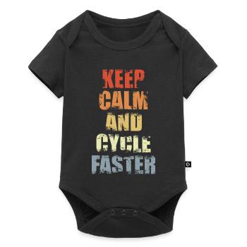 Calm cyclist - Baby Premium short-sleeve bodysuit - black - Front
