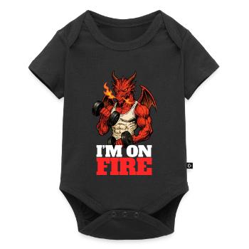 I'M ON FIRE - Gamer Humor - Baby Premium short-sleeve bodysuit - black - Front