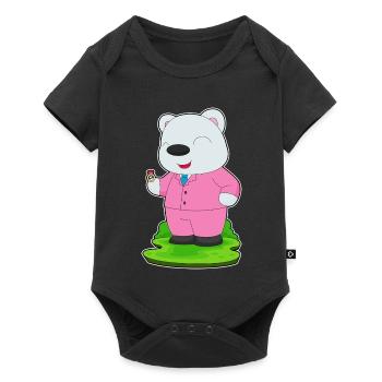 polar bear groom wedding ring wedding - Baby Premium short-sleeve bodysuit - black - Front