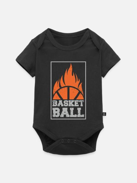 Basketball Basketballer - Baby Premium Kurzarmbody - Schwarz