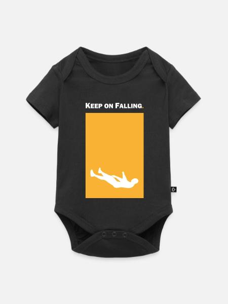 Keep on Falling - Baby Premium Kurzarmbody - Schwarz