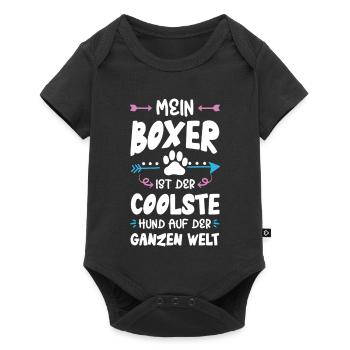 Boxer Dog Saying - Baby Premium short-sleeve bodysuit - black - Front
