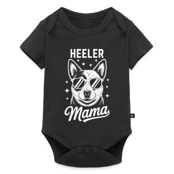 Australian Cattle Dog Funny Heeler Gift - Baby Premium short-sleeve bodysuit - black - Front