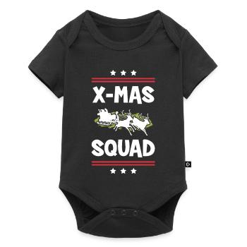 X-Mas Squad - Baby Premium short-sleeve bodysuit - black - Front