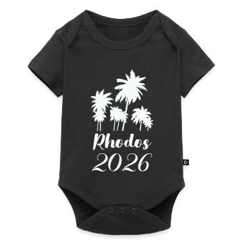 Palmiers Rhodes 2026 - Body à manches courtes Premium Bébé - noir - Devant