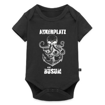 North Sea Holiday ANKERPLATZ BÜSUM Fun - Baby Premium short-sleeve bodysuit - black - Front