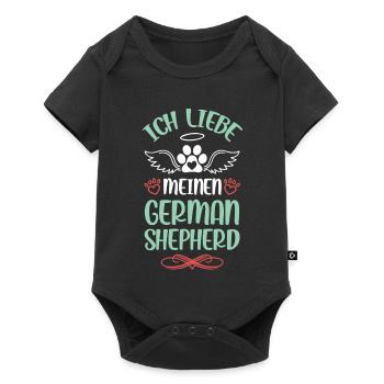 I love my German Shepherd - Baby Premium short-sleeve bodysuit - black - Front