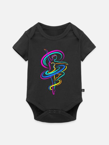 Ballerina - Baby Premium Kurzarmbody - Schwarz