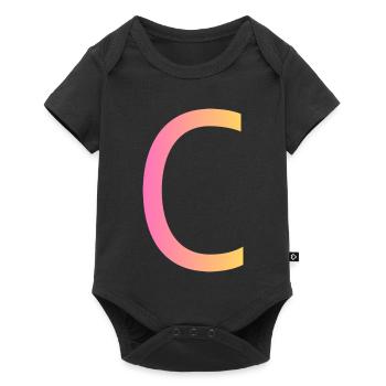 C - Baby Premium Kurzarmbody - Schwarz - Vorne