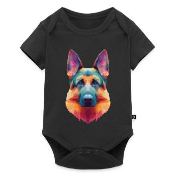 Sheepdog - Baby Premium short-sleeve bodysuit - black - Front