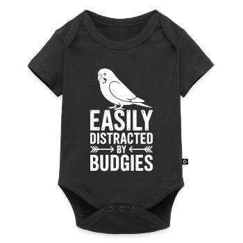 Budgie Sayings Joke Budgie Gift - Baby Premium short-sleeve bodysuit - black - Front