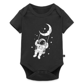 Astronaut Moon Swing Space Cosmos Dreamer - Baby Premium short-sleeve bodysuit - black - Front