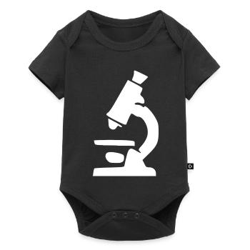 Microscope Science Symbol Gift - Baby Premium short-sleeve bodysuit - black - Front