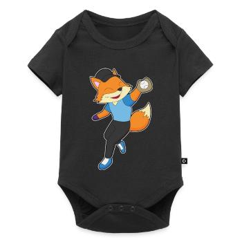 Fox Baseball Baseball Glove - Baby Premium short-sleeve bodysuit - black - Front