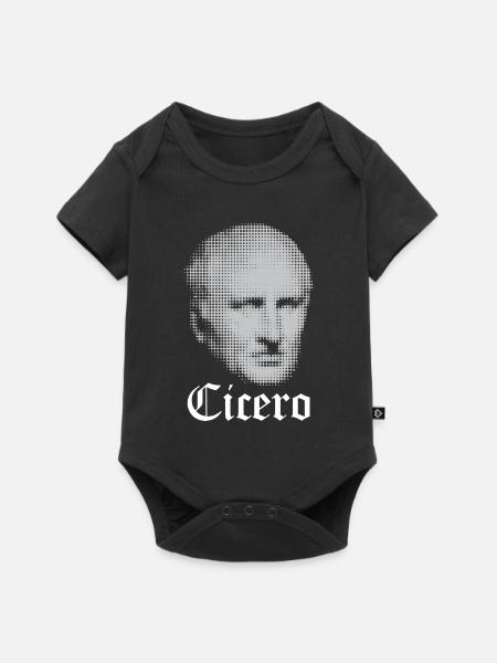 Cicero-Kopf - Baby Premium Kurzarmbody - Schwarz
