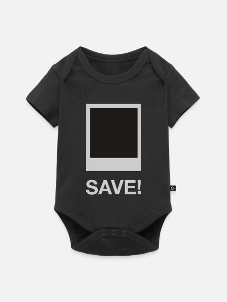 save me - Baby Premium Kurzarmbody - Schwarz