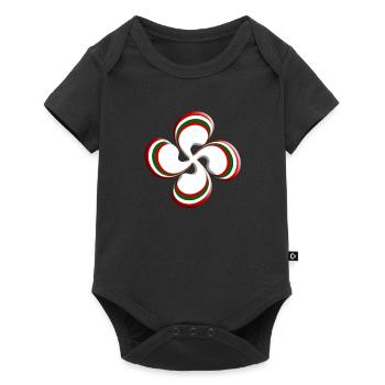 Croix Basque Lauburu 2 - Body à manches courtes Premium Bébé - noir - Devant