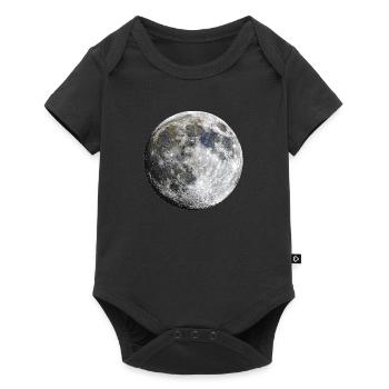 Moon - Baby Premium Kurzarmbody - Schwarz - Vorne