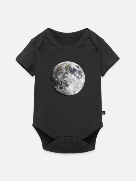 Moon - Baby Premium Kurzarmbody - Schwarz