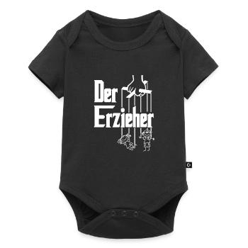 Der Erzieher Lustig Fun Humor Erziehung Kinder Job - Baby Premium Kurzarmbody - Schwarz - Vorne